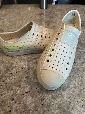 Native Wars Slip-On Sneakers in Off-White